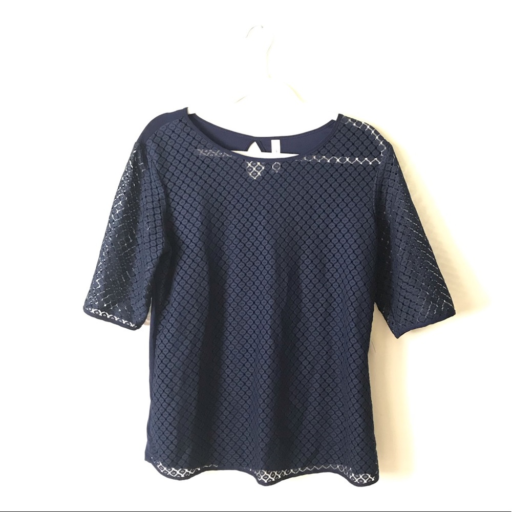 2 for $12 - NWT double-layer lace overlay top